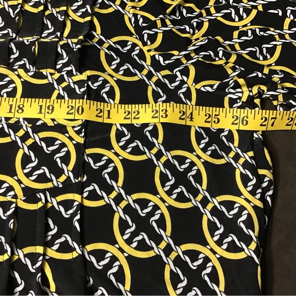 COCOMO BLOUSE SHIRT Sz 3X Black,yellow And White 3/4 Sleeve Women’s - Picture 15 of 16